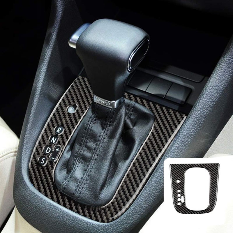 AIRSPEED Carbon Fiber Car Gear Shift Panel Cover Sticker Interior Trim for Volkswagen VW Golf 6 GTI MK6 2008-2013 Accessories (Style A) - Image 1